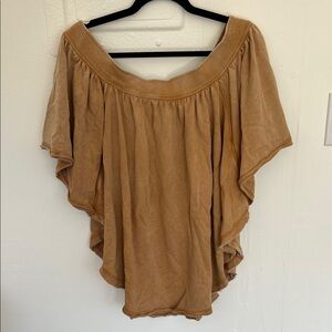 cotton terry free people tunic/top